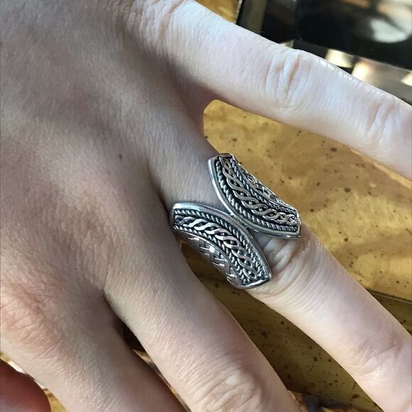 Sterling Silver Statement Ring Size 6 - Picture 3 of 8